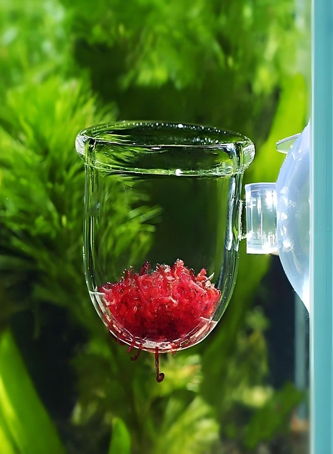 Kryoflare 2Pcs Aquarium Plant Pot, Fish Tank Planter with Suction Cups, Plants Holder Decoration Cup - Image 3